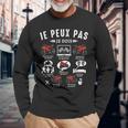 Je Peux Pas Je Dois Moto Gp Courses Motos Motard Humour T-shirt à manches longues Cadeaux pour les vieillards
