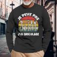 Je Peux Pas J'ai Bricolage Cadeau Pour Papy Papa Bricoleur T-shirt à manches longues Cadeaux pour les vieillards