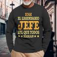 Jefe Profesión Divertida Jefe Camiseta de manga larga Regalos para ancianos