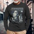 Jennifer Lopez Bootleg Portrait Black Langarmshirts Geschenke für alte Männer