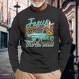 Jesus Take The Wheel Inspirational Quotes For Christian Long Sleeve T-Shirt Gifts for Old Men