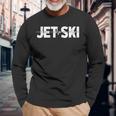 Jet Ski Jetski Wassermotorrad Motorschlitten Jet Ski Langarmshirts Geschenke für alte Männer
