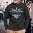John 316 For God So Loved The World Jesus Long Sleeve T-Shirt Gifts for Old Men