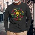 Junenth Is My Independence Day Lion Free Ish Since 1865 Long Sleeve T-Shirt Gifts for Old Men