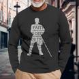 Never Just Get Along Italian Pope Quote Long Sleeve T-Shirt Gifts for Old Men