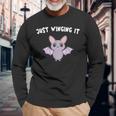 Kawaii Cute Bat Lover Bat Long Sleeve T-Shirt Gifts for Old Men