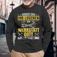 Kfz Mechaniker Werkstattgott Ist Jetzt Da Mechatroniker Langarmshirts Geschenke für alte Männer