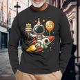 Kinder 5 Jahre Alt Raumschiff Rakete Geburtstag Astronaut Weltraum Langarmshirts Geschenke für alte Männer