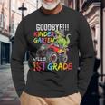 Kindergarten Boys Last Day Of School Dinosaur Monster Truck Long Sleeve T-Shirt Gifts for Old Men