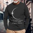 Kingston Ontario Solar Total Eclipse April 2024 Canada Long Sleeve T-Shirt Gifts for Old Men