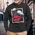 Kiss The Chef Kitchen Chef Quote Long Sleeve T-Shirt Gifts for Old Men