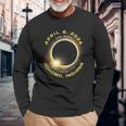 Kokomo Indiana Solar Eclipse Totality April 8 2024 Long Sleeve T-Shirt Gifts for Old Men