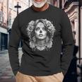 La Catrina Eleganz Elegante Sugar Skull Dame Langarmshirts Geschenke für alte Männer