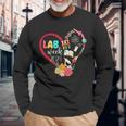Lab Week 2024 Retro Medical Laboratory Tech Long Sleeve T-Shirt Gifts for Old Men