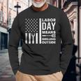 Labor Day Grillen Grillen Bbq Grill Papa Retrointage Langarmshirts Geschenke für alte Männer