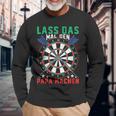 Lass Das Mal Den Papa Machen Darts Player Langarmshirts Geschenke für alte Männer