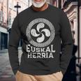Lauburu Estilo Tribal Ligeramente Desgastado Camiseta de manga larga Regalos para ancianos