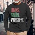 Left Green Versifft Ironic Anti-Rassism Langarmshirts Geschenke für alte Männer