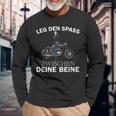 Leg Den Spass Zwischen Deine Beine Langarmshirts Geschenke für alte Männer