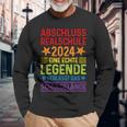 Legende Verlässt Schulgelände Realschule Abschluss 2024 Langarmshirts Geschenke für alte Männer