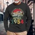 Legends Since April 1954 70 Year Old 70Th Birthday Men Long Sleeve T-Shirt Gifts for Old Men