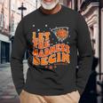 Let The Madness Begin Basketball Game Inspire Quote Long Sleeve T-Shirt Gifts for Old Men