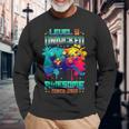 Level 9 Unlocked Gamer 9Th Birthday Awesome Since 2015 Long Sleeve T-Shirt Gifts for Old Men