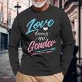 Lgbt Transgender -Love Knows No Gender With Arrows Long Sleeve T-Shirt Gifts for Old Men