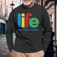 Life On Life's Terms Sobriety Recovery Aa Na Long Sleeve T-Shirt Gifts for Old Men
