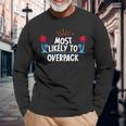 Most Likely To Overpack Long Sleeve T-Shirt Gifts for Old Men