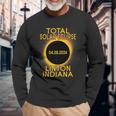 Linton Indiana Total Solar Eclipse 2024 Long Sleeve T-Shirt Gifts for Old Men