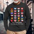 List Flag Of Countries In Eur Germany 2024 Long Sleeve T-Shirt Gifts for Old Men