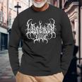 Live Laugh Love Death Metal Music Typography Long Sleeve T-Shirt Gifts for Old Men