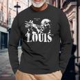 Louis Jazz Wisdom Trumpet Musician 1-Color Long Sleeve T-Shirt Gifts for Old Men