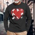 I Love Bugs Insects Creatures Flies Beetles Heart Long Sleeve T-Shirt Gifts for Old Men