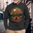 I Love Camping I Hate People Outdoors Vintage Camping Long Sleeve T-Shirt Gifts for Old Men