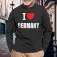I Love Germany Deutschland Sunshine German Summer Holiday Langarmshirts Geschenke für alte Männer