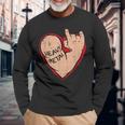 I Love Heavy Metal Heart For 80S 90S Music Lover Long Sleeve T-Shirt Gifts for Old Men