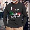 I Love My Italian Girlfriend Artistic Italia Long Sleeve T-Shirt Gifts for Old Men