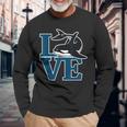 Love Camisa Orca Whale Para Niñas Cute Killer Whale Camiseta de manga larga Regalos para ancianos