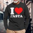 I Love Pasta Langarmshirts Geschenke für alte Männer