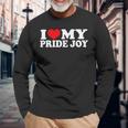 I Love My Pride Joy I Heart Pride Joy Long Sleeve T-Shirt Gifts for Old Men