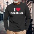 I Love Samba Langarmshirts Geschenke für alte Männer