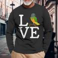 I Loves Senegal Parrot Senegal Parrot Long Sleeve T-Shirt Gifts for Old Men