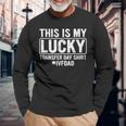 This Is My Lucky Transfer Day Ivf Dad Ivf Transfer Day Long Sleeve T-Shirt Gifts for Old Men