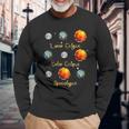 Lunar Eclipse Solar Eclipse And Apocalypse Science Kid Long Sleeve T-Shirt Gifts for Old Men