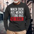 Mach Dich Aus Meiner Leitung Du Pörne Ritter Meme Langarmshirts, Witziges Meme-Langarmshirts Geschenke für alte Männer