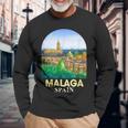 Malaga Spain Travel Catedral De Malaga Traveling Spain Trip Long Sleeve T-Shirt Gifts for Old Men