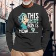 Manga This Anime Boy Is Now 9 Years Old 9 Th Birthday Long Sleeve T-Shirt Gifts for Old Men