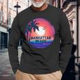 Manhattan Beach Lifestyle Long Sleeve T-Shirt Gifts for Old Men